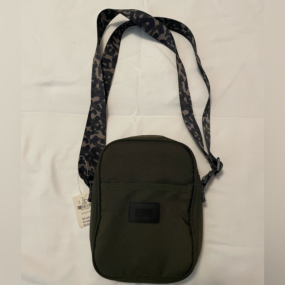 Victoria’s Secret Pink Camouflage Green Crossbody